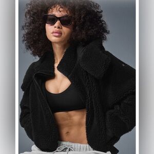 ALO Yoga Black Teddy Jacket